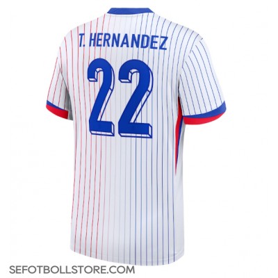 Frankrike Theo Hernandez #22 Replika Bortatröja EM 2024 Kortärmad Frankrike Theo Hernandez #22 Replika Bortatröja EM 2024 Kortärmad